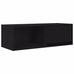 vidaXL TV Cabinet Sonoma Oak 80x31x25.5 cm Engineered Wood TV bench - black oak, 2 pcs/ 80 cm - Additional view 5