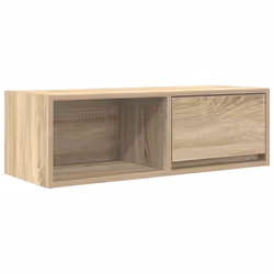 vidaXL TV Cabinet Sonoma Oak 80x31x25.5 cm Engineered Wood TV bench - sonoma oak, 1 pcs/ 80 cm