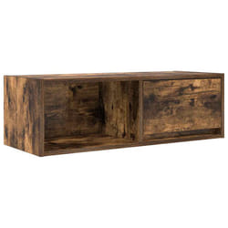vidaXL TV Cabinet Sonoma Oak 80x31x25.5 cm Engineered Wood TV bench - smoked oak, 1 pcs/ 80 cm