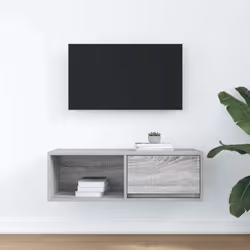 vidaXL TV Cabinet Sonoma Oak 80x31x25.5 cm Engineered Wood TV bench - grey sonoma, 1 pcs/ 80 cm