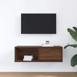 vidaXL TV Cabinet Sonoma Oak 80x31x25.5 cm Engineered Wood TV bench - brown oak, 1 pcs/ 80 cm