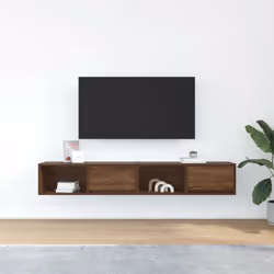 vidaXL TV Cabinet Sonoma Oak 80x31x25.5 cm Engineered Wood TV bench - brown oak, 2 pcs/ 80 cm