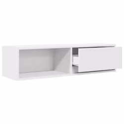 vidaXL TV Cabinet Sonoma Oak 80x31x25.5 cm Engineered Wood TV bench - white, 1 pcs/ 100 cm - Additional view 4