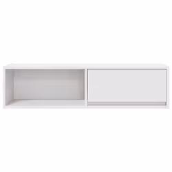 vidaXL TV Cabinet Sonoma Oak 80x31x25.5 cm Engineered Wood TV bench - white, 2 pcs/ 100 cm - Additional view 6