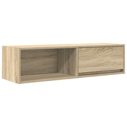 vidaXL TV Cabinet Sonoma Oak 80x31x25.5 cm Engineered Wood TV bench - sonoma oak, 1 pcs/ 100 cm