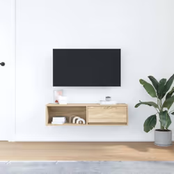 vidaXL TV Cabinet Sonoma Oak 80x31x25.5 cm Engineered Wood TV bench - sonoma oak, 1 pcs/ 100 cm