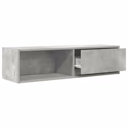 vidaXL TV Cabinet Sonoma Oak 80x31x25.5 cm Engineered Wood TV bench - concrete grey, 2 pcs/ 100 cm - Additional view 4