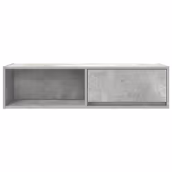 vidaXL TV Cabinet Sonoma Oak 80x31x25.5 cm Engineered Wood TV bench - concrete grey, 2 pcs/ 100 cm - Additional view 6