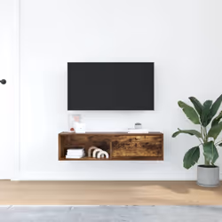 vidaXL TV Cabinet Sonoma Oak 80x31x25.5 cm Engineered Wood TV bench - smoked oak, 1 pcs/ 100 cm
