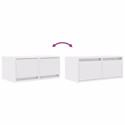 vidaXL TV Cabinet White 60x31x25.5 cm Engineered Wood TV bench hifi cabinet - Additional view 8