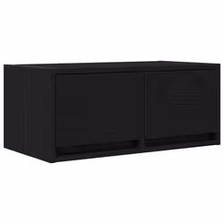 vidaXL TV Cabinet Black Oak 60x31x25.5 cm Engineered Wood TV bench