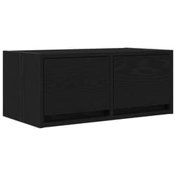 vidaXL TV Cabinet Black Oak 60x31x25.5 cm Engineered Wood TV bench