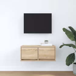 vidaXL TV Cabinet Sonoma Oak 60x31x25.5 cm Engineered Wood TV bench