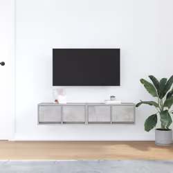 vidaXL TV Cabinets 2 pcs Concrete Grey 60x31x25.5 cm Engineered Wood TV bench