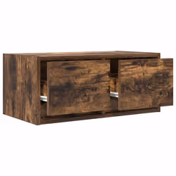 vidaXL TV Cabinet Smoked Oak 60x31x25.5 cm Engineered Wood TV bench - Additional view 4
