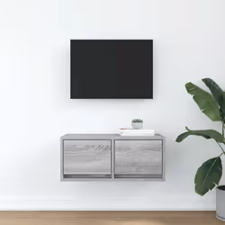 vidaXL TV Cabinet Grey Sonoma 60x31x25.5 cm Engineered Wood TV bench