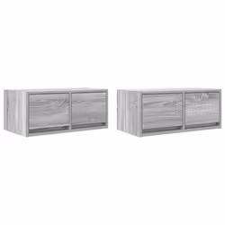 vidaXL TV Cabinets 2 pcs Grey Sonoma 60x31x25.5 cm Engineered Wood TV bench