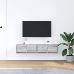 vidaXL TV Cabinets 2 pcs Grey Sonoma 60x31x25.5 cm Engineered Wood TV bench