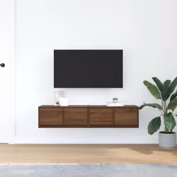 vidaXL TV Cabinets 2 pcs Brown Oak 60x31x25.5 cm Engineered Wood TV bench