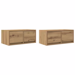 vidaXL TV Cabinets 2 pcs Artisan Oak 60x31x25.5 cm Engineered Wood TV bench