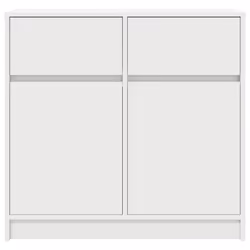 vidaXL Sideboard with Drawer White 80x34x76 cm Engineered Wood storage cabinet - Additional view 5