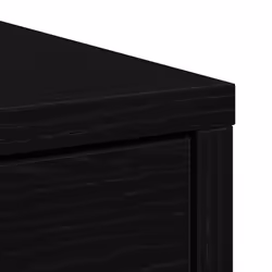 vidaXL Sideboard with Drawer Black Oak 80x34x76 cm Engineered Wood - Additional view 9