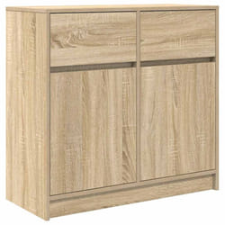 vidaXL Sideboard with Drawer Sonoma Oak 80x34x76 cm Engineered Wood