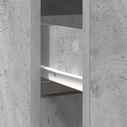 vidaXL Sideboard with Drawer Concrete Grey 80x34x76 cm Engineered Wood - Additional view 10