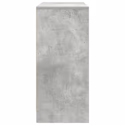 vidaXL Sideboard with Drawer Concrete Grey 80x34x76 cm Engineered Wood - Additional view 6