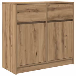 vidaXL Sideboard with Drawer Artisan Oak 80x34x76 cm Engineered Wood