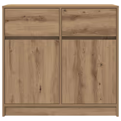 vidaXL Sideboard with Drawer Artisan Oak 80x34x76 cm Engineered Wood - Additional view 5