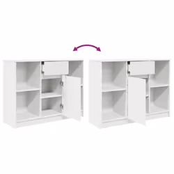 vidaXL Sideboard with Drawer White 101x35x76 cm Engineered Wood - Additional view 8