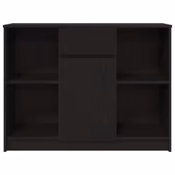 vidaXL Sideboard with Drawer Black Oak 101x35x76 cm Engineered Wood - Additional view 5