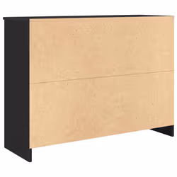 vidaXL Sideboard with Drawer Black Oak 101x35x76 cm Engineered Wood - Additional view 7