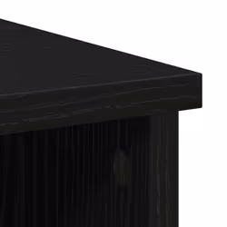 vidaXL Sideboard with Drawer Black Oak 101x35x76 cm Engineered Wood - Additional view 9