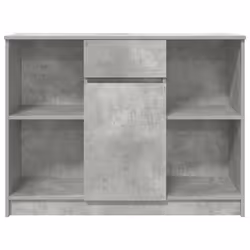 vidaXL Sideboard with Drawer Concrete Grey 101x35x76 cm Engineered Wood - Additional view 5