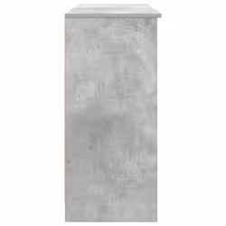 vidaXL Sideboard with Drawer Concrete Grey 101x35x76 cm Engineered Wood - Additional view 6