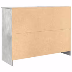 vidaXL Sideboard with Drawer Concrete Grey 101x35x76 cm Engineered Wood - Additional view 7