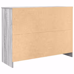 vidaXL Sideboard with Drawer Grey Sonoma 101x35x76 cm Engineered Wood - Additional view 7