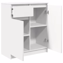 vidaXL Sideboard with Drawer White 71x35x84 cm Engineered Wood storage cabinet - Additional view 4