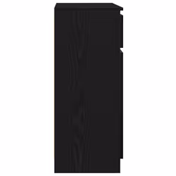 vidaXL Sideboard with Drawer Black Oak 71x35x84 cm Engineered Wood - Additional view 6