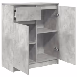 vidaXL Sideboard with Drawer Concrete Grey 71x35x84 cm Engineered Wood - Additional view 4