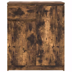 vidaXL Sideboard with Drawer Smoked Oak 71x35x84 cm Engineered Wood - Additional view 5