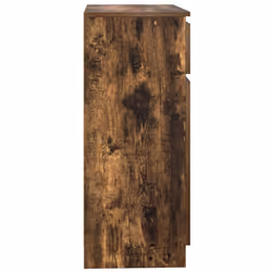 vidaXL Sideboard with Drawer Smoked Oak 71x35x84 cm Engineered Wood - Additional view 6