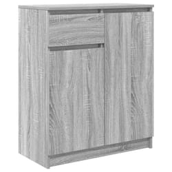 vidaXL Sideboard with Drawer Grey Sonoma 71x35x84 cm Engineered Wood