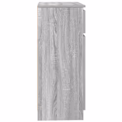 vidaXL Sideboard with Drawer Grey Sonoma 71x35x84 cm Engineered Wood - Additional view 6