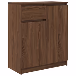 vidaXL Sideboard with Drawer Brown Oak 71x35x84 cm Engineered Wood
