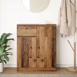 vidaXL Sideboard with Drawer Old Wood 71x35x84 cm Engineered Wood