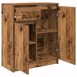 vidaXL Sideboard with Drawer Old Wood 71x35x84 cm Engineered Wood - Additional view 4