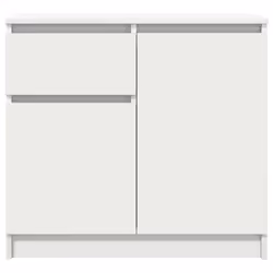 vidaXL Sideboard with Drawer White 71x35x65 cm Engineered Wood storage cabinet - Additional view 5